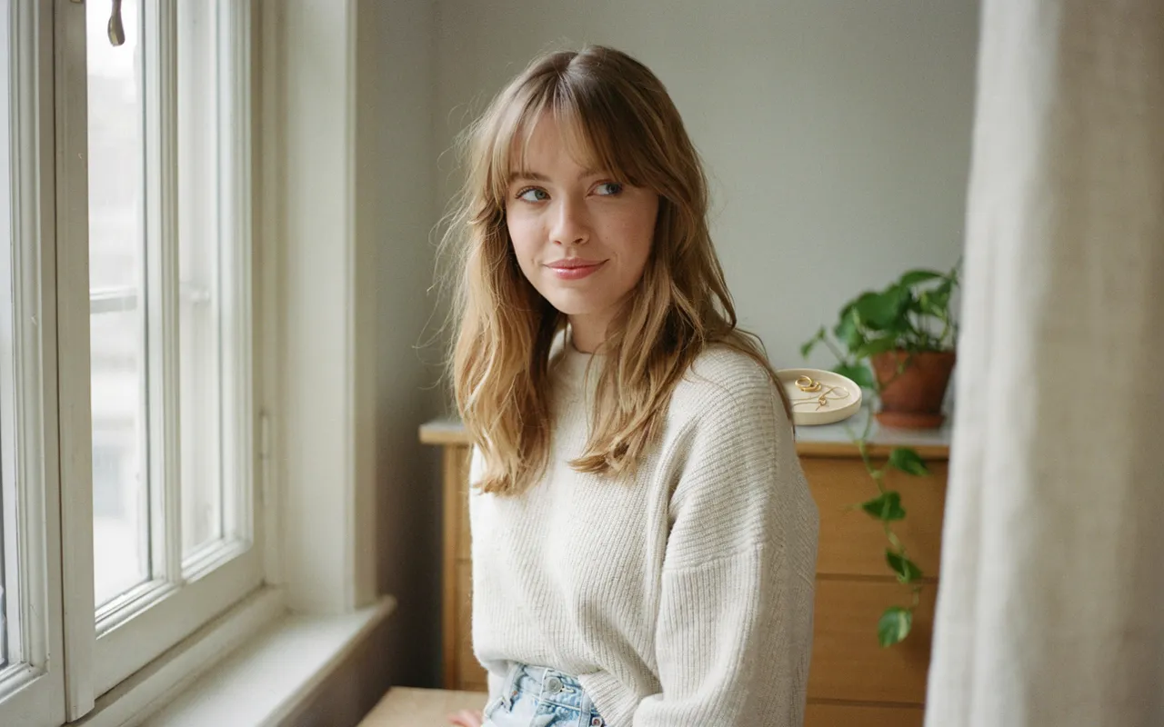 Soft Curtain Wispy Bangs