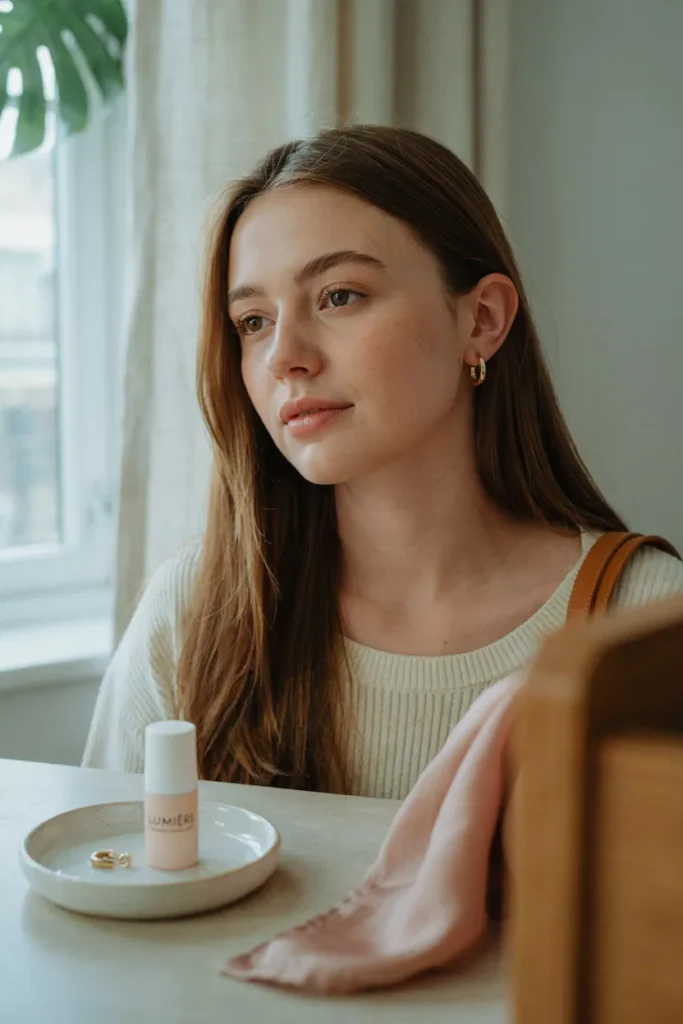 Straight Hair With Hair Tuck