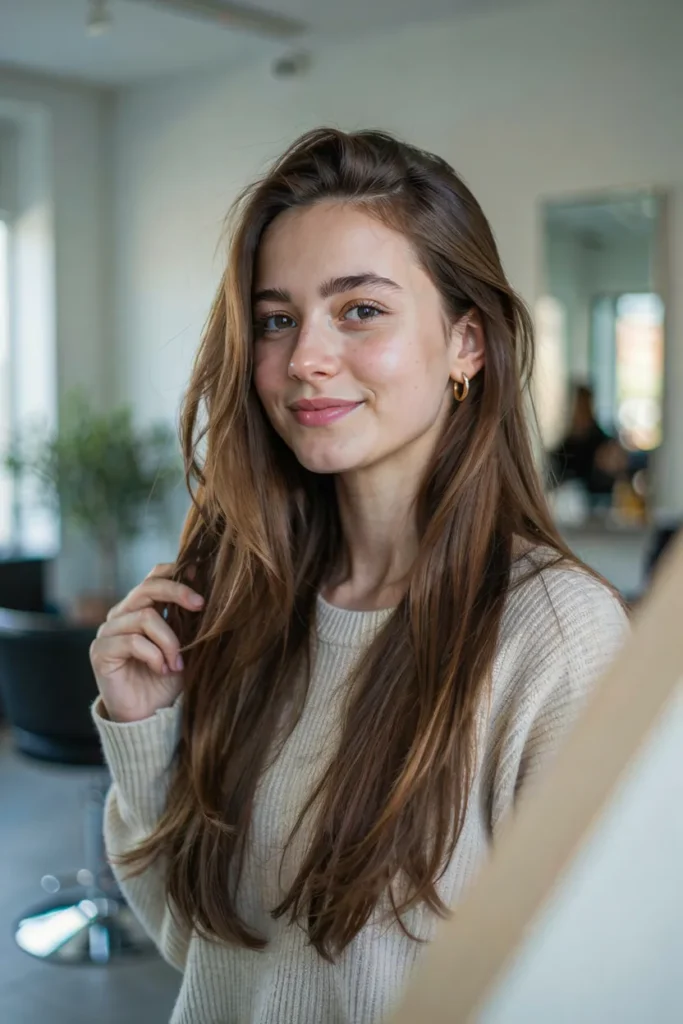 Straight Hair With Volume