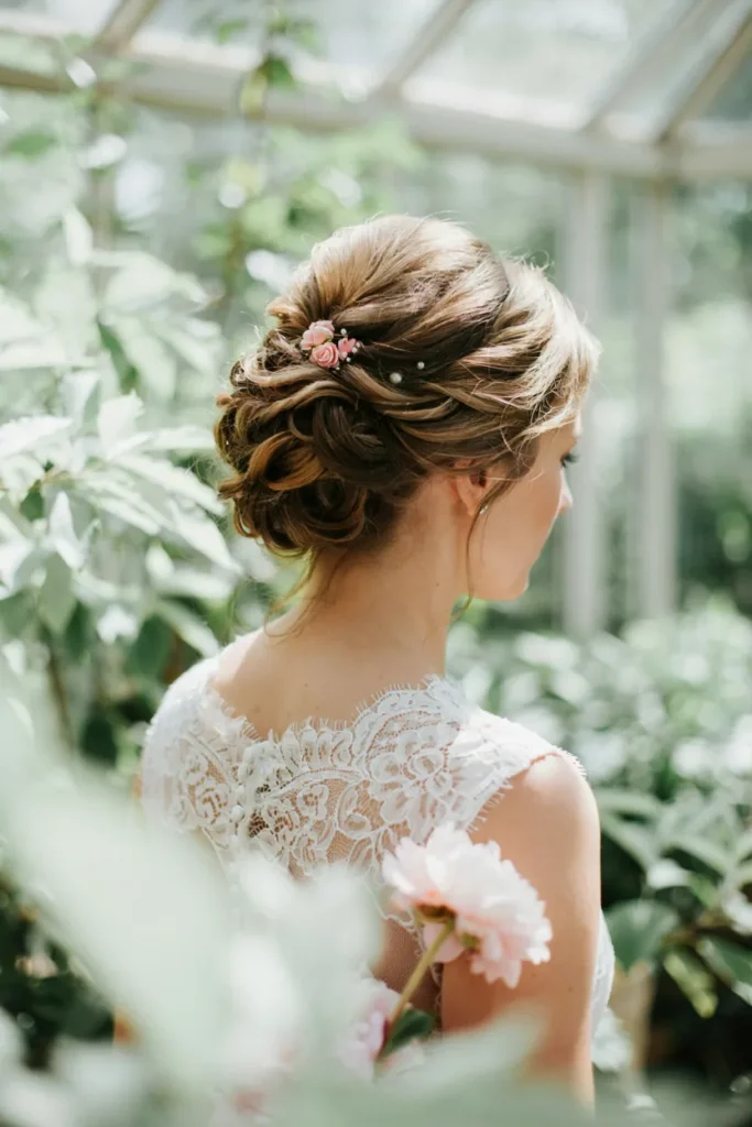 Textured Half Updo