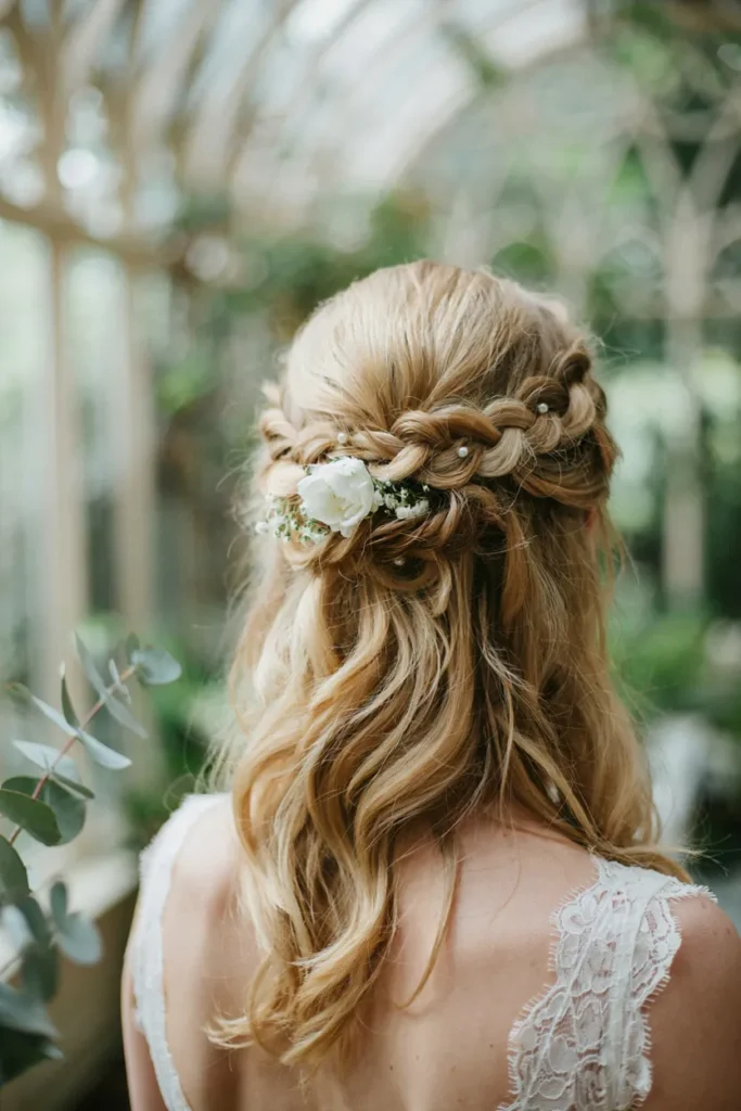 Twisted Bridal Half Crown