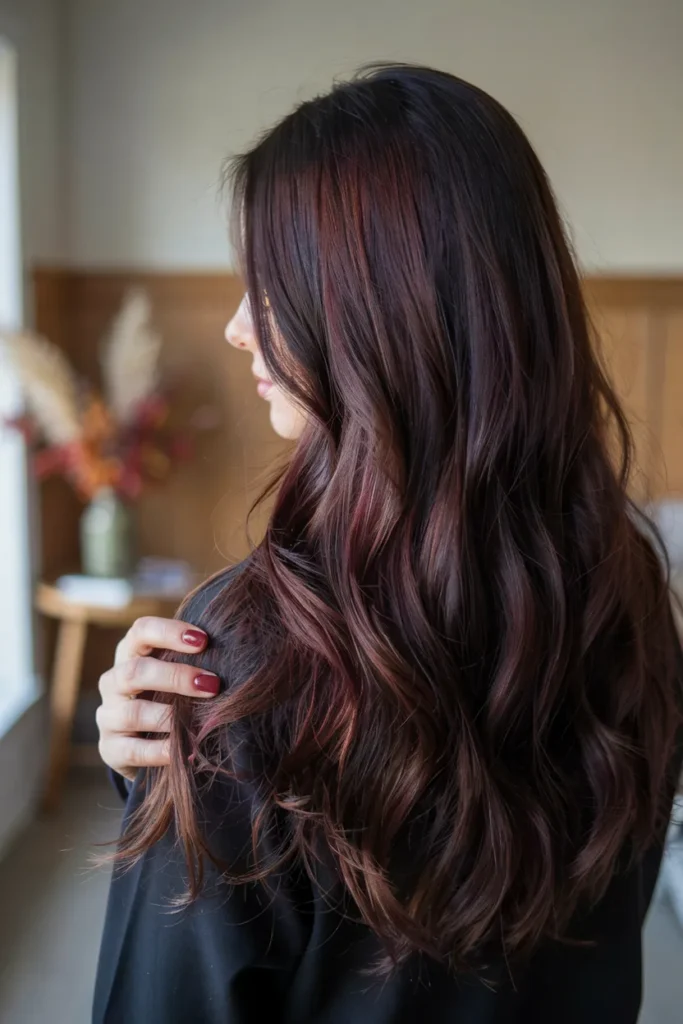 Velvet Burgundy Highlights