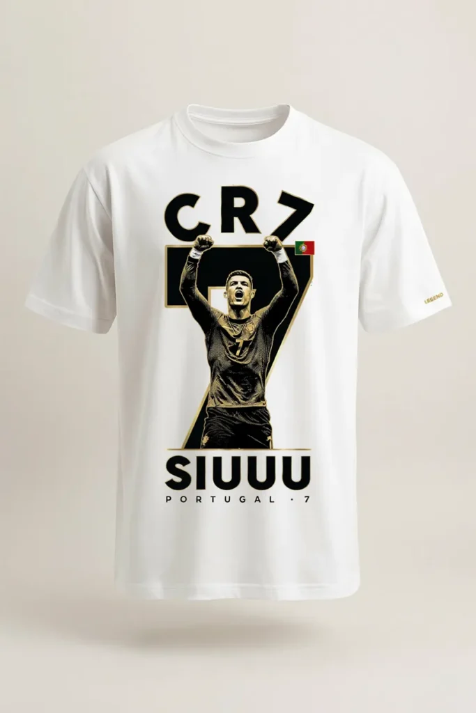 White Ronaldo Tee