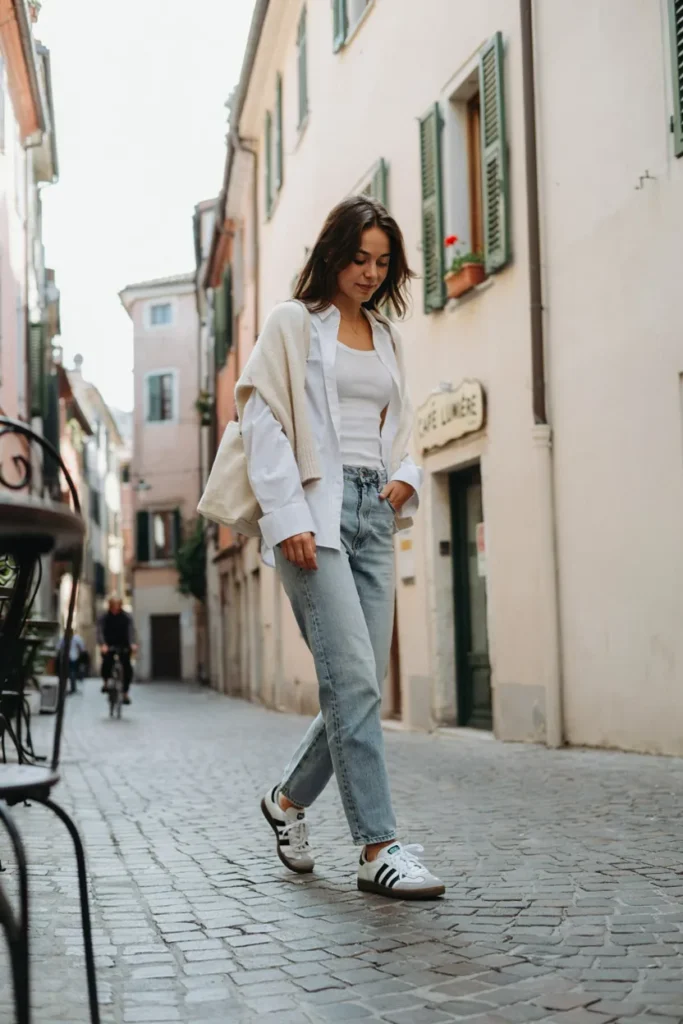 White Shirt Layers