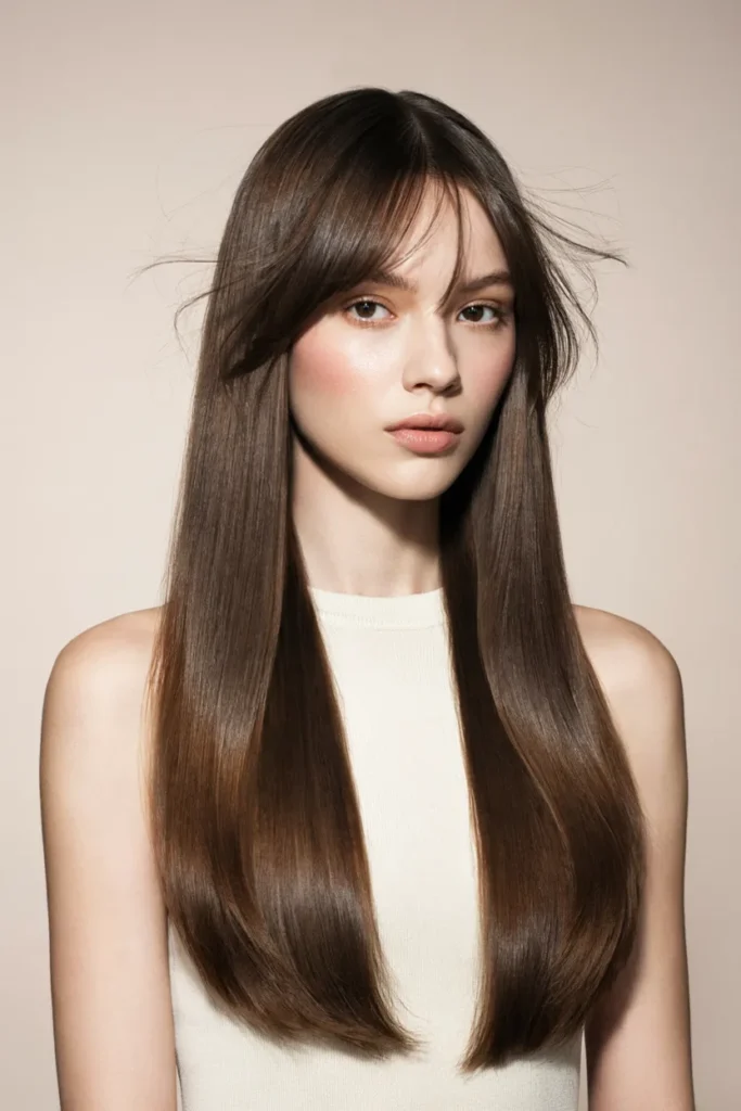 Wispy Bangs With Straight Hair