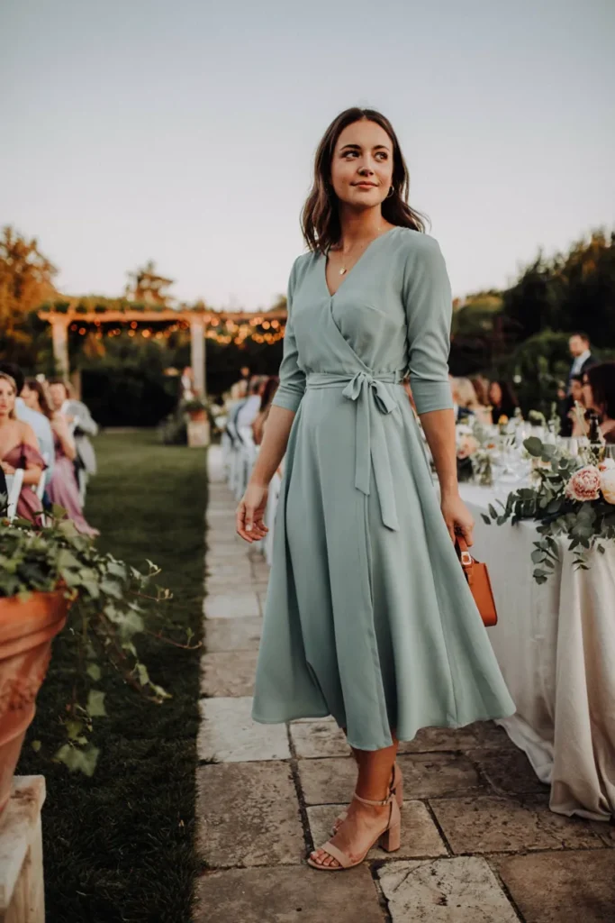 Wrap Midi Dress