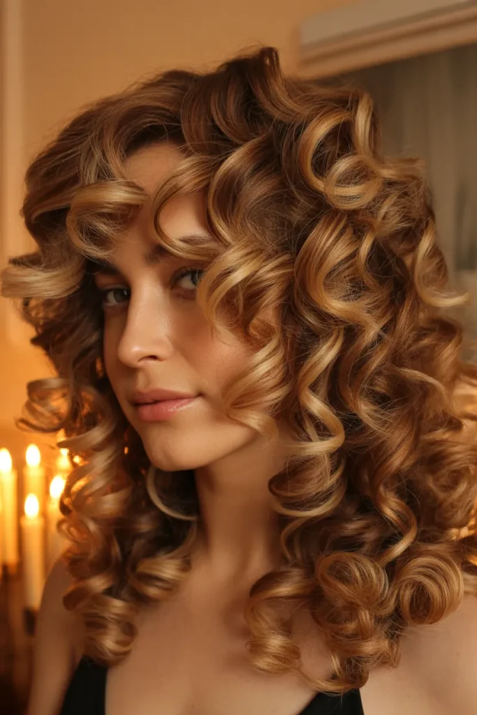 Amber Blonde Curls