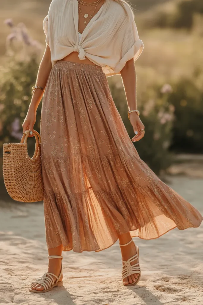 Boho Maxi Skirt