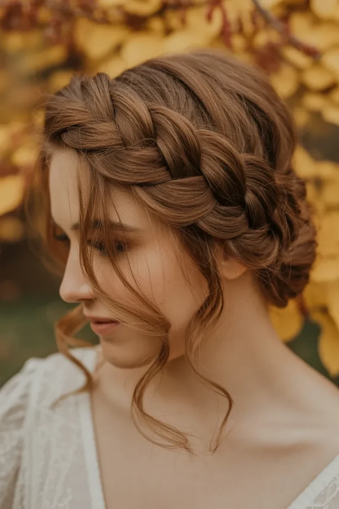 Braided Crown Updo