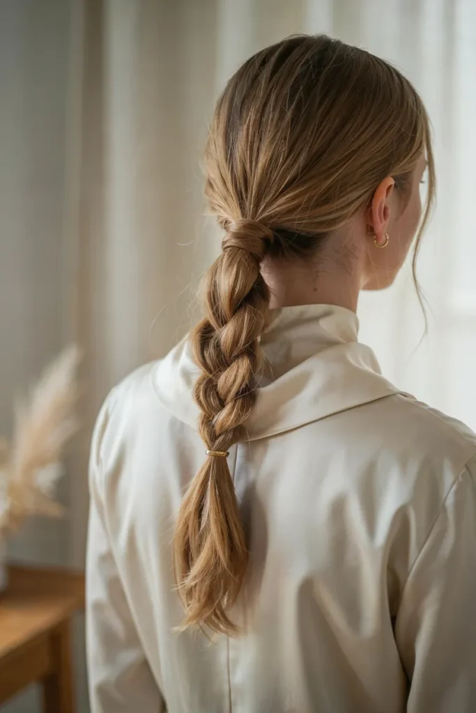 Braided Low Ponytail