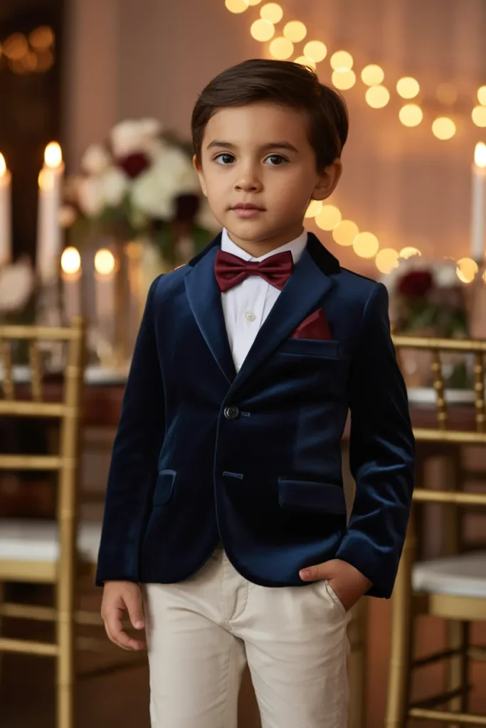 Dapper Velvet Blazer Ensemble
