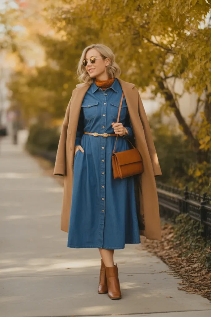 Denim Midi Dress