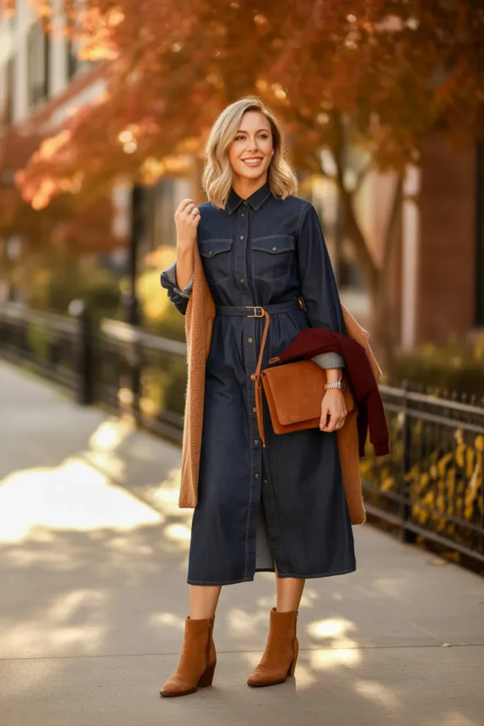 Denim Shirt Dress
