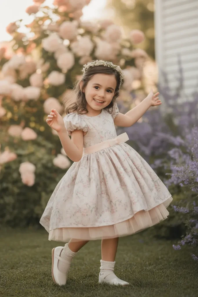 Floral Pastel Princess Dress