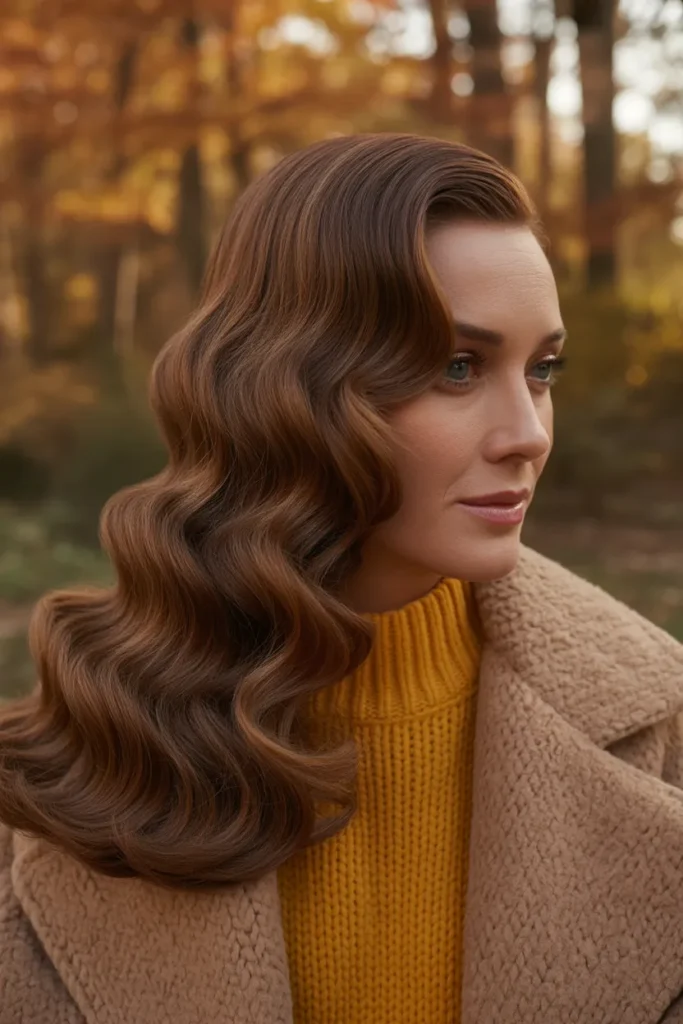 Glossy Old Hollywood Glam Waves