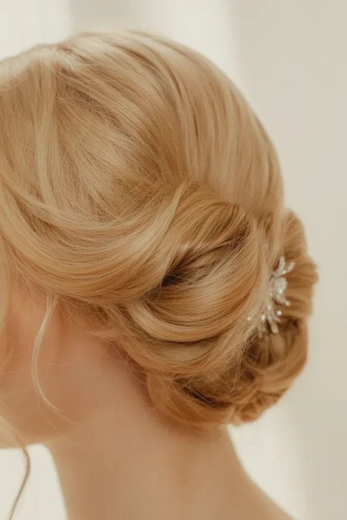 Golden Veil Updo