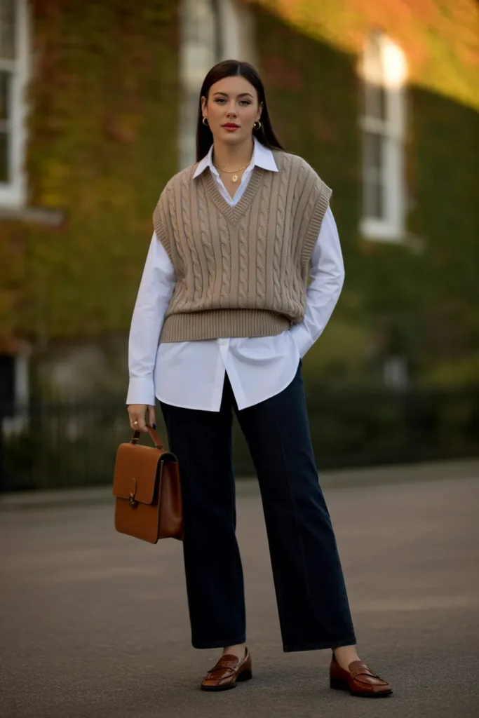 Layered Sweater Vest Combo