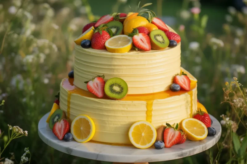 Lemon Raspberry Drizzle