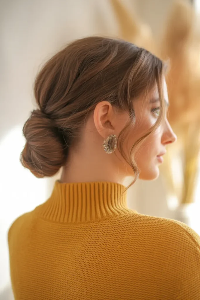 Low Messy Side Bun