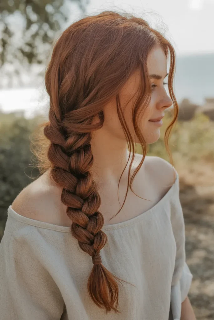 Messy Low Side Braid