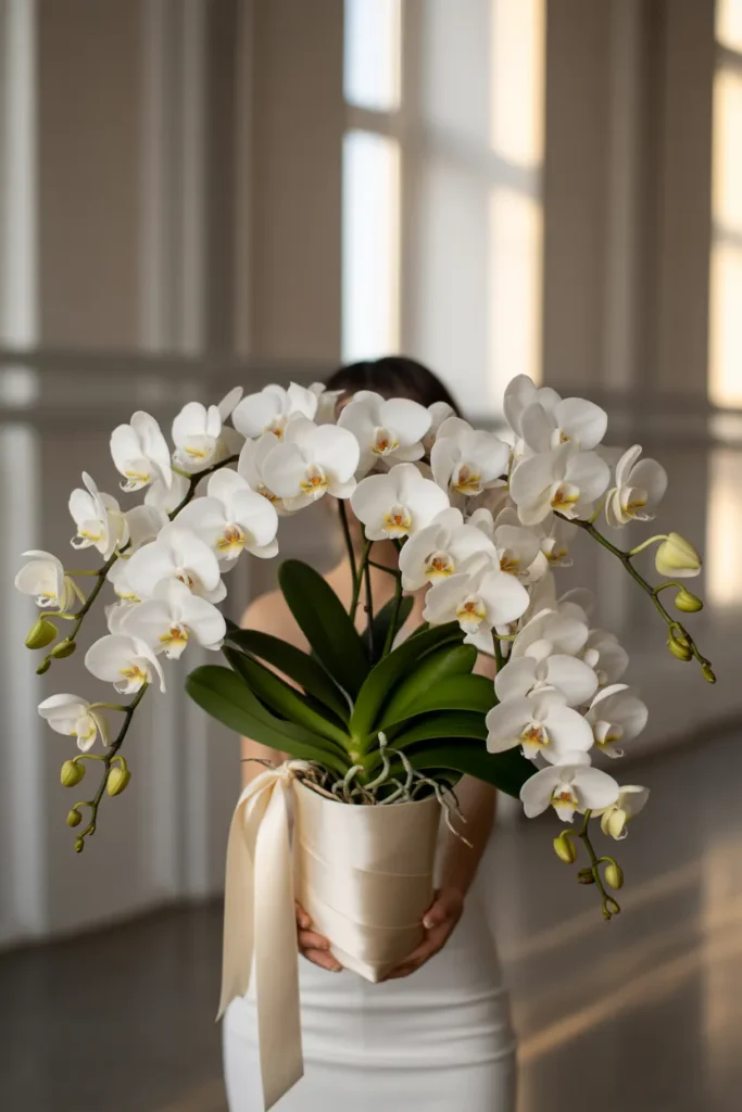 Potted Orchid Arrangement