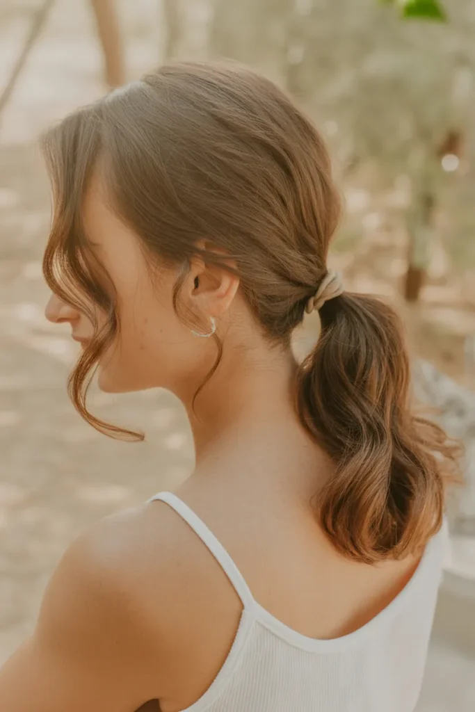Romantic Low Side Ponytail