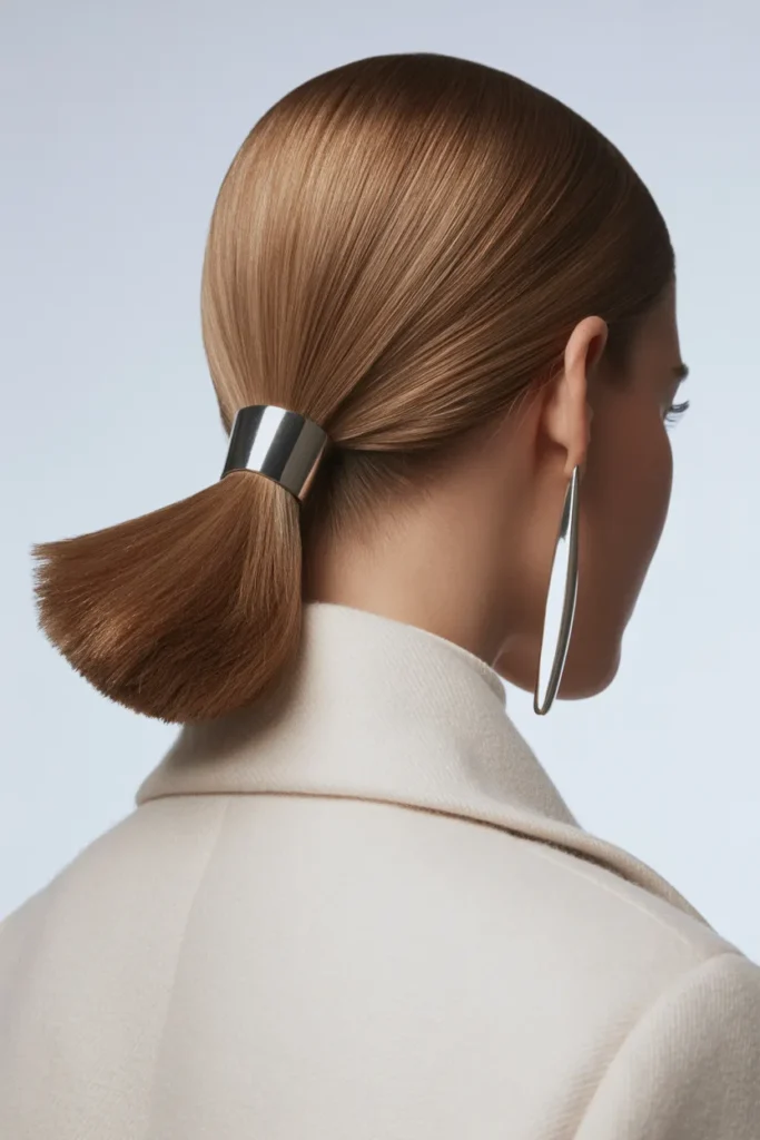 Sleek Low Crown Ponytail