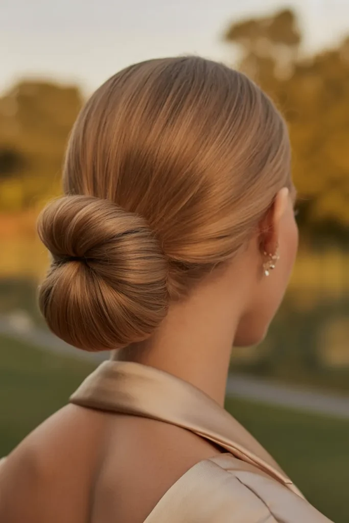 Sleek Low Hair Chignon