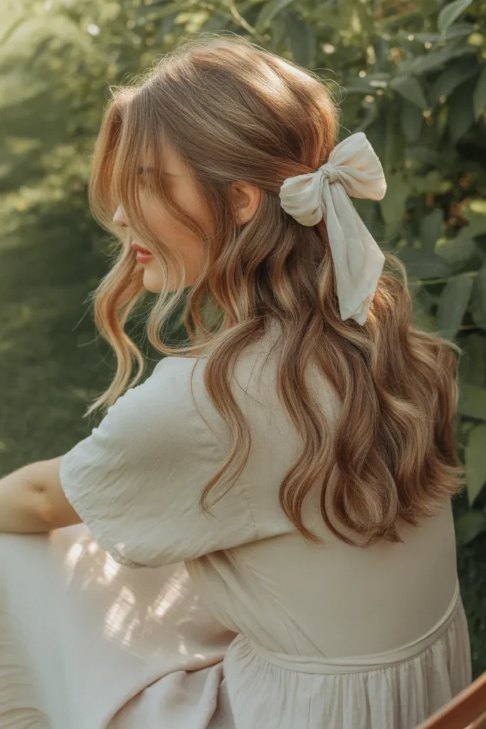 Soft Waves With Silk Bow