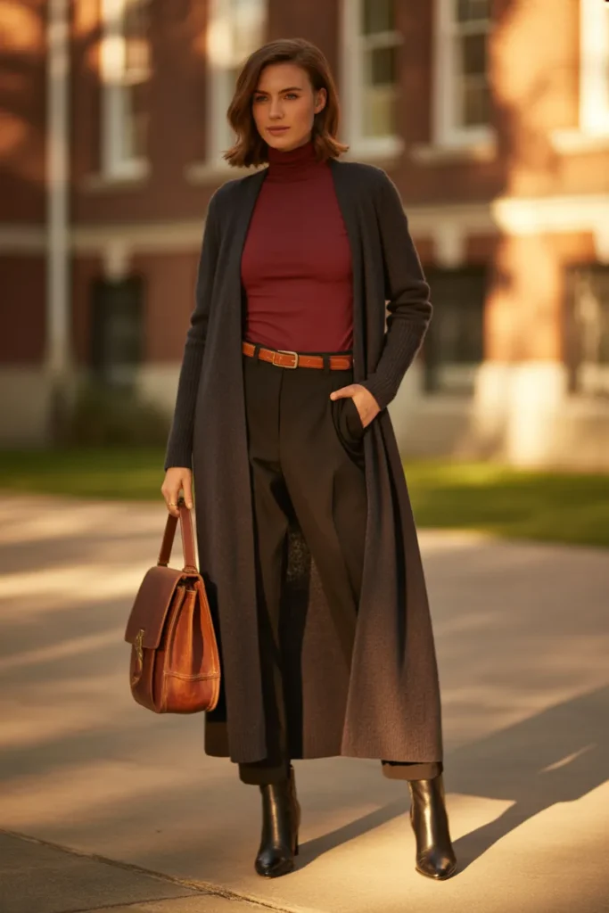 Structured Longline Duster Cardigan