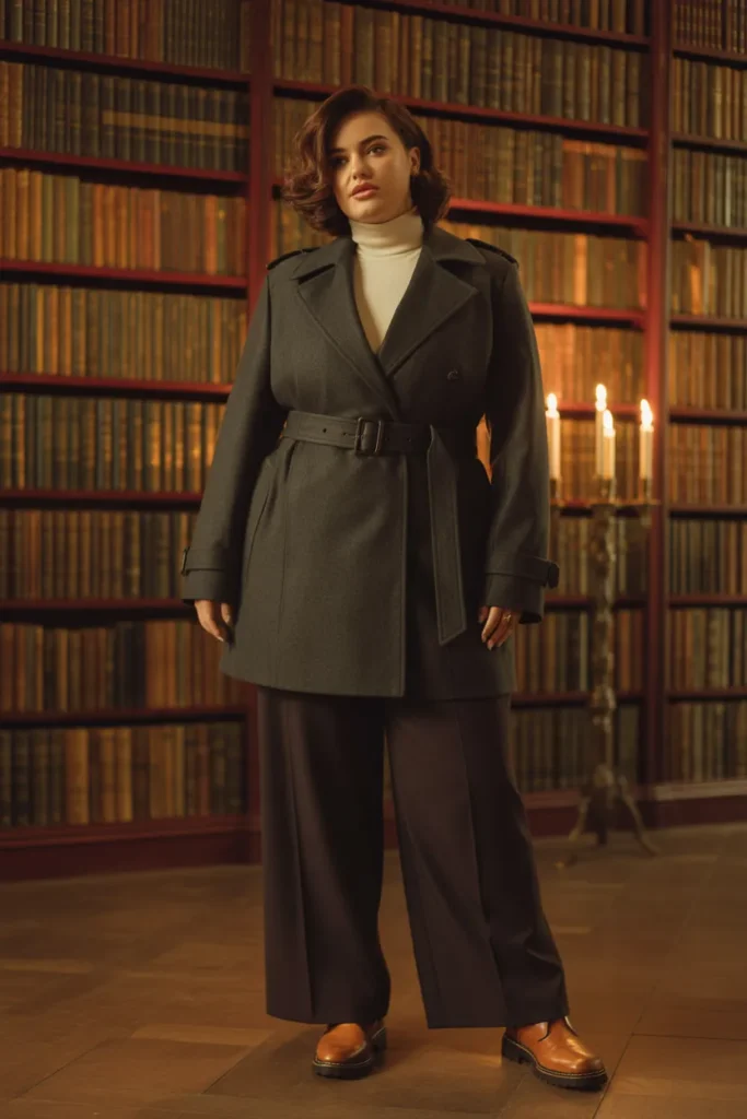 Tailored Wool Trench Coat