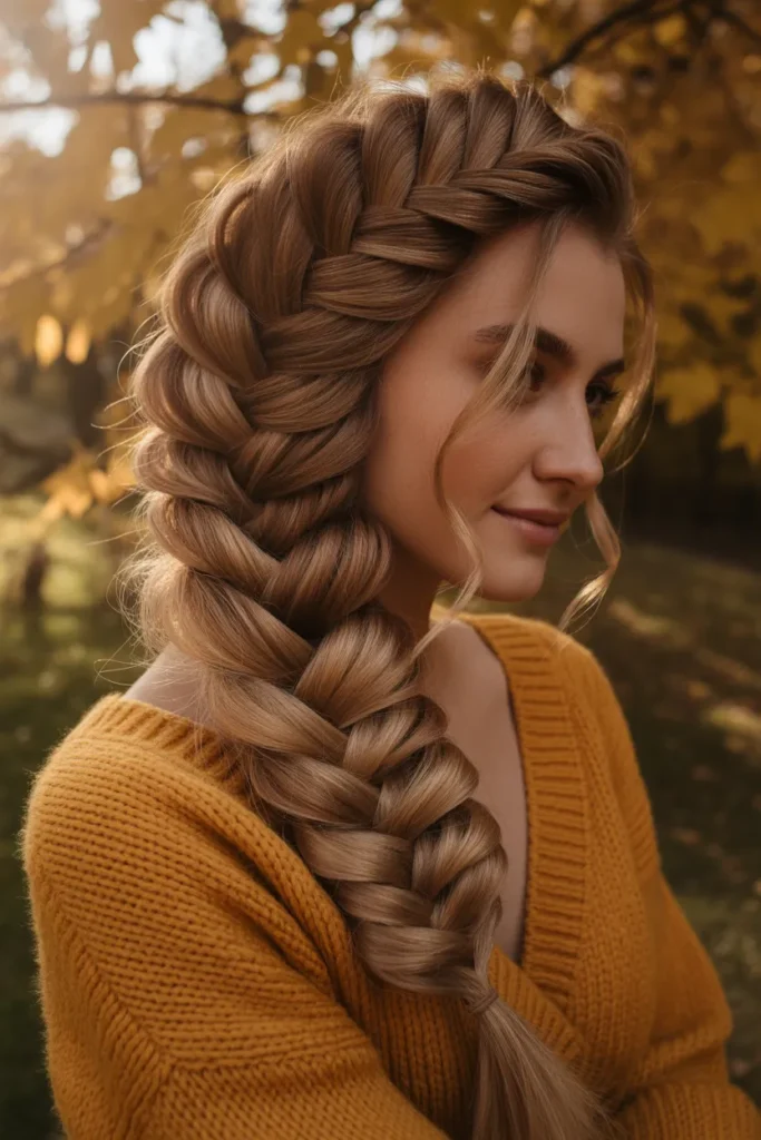 Textured Fishtail Side Braid
