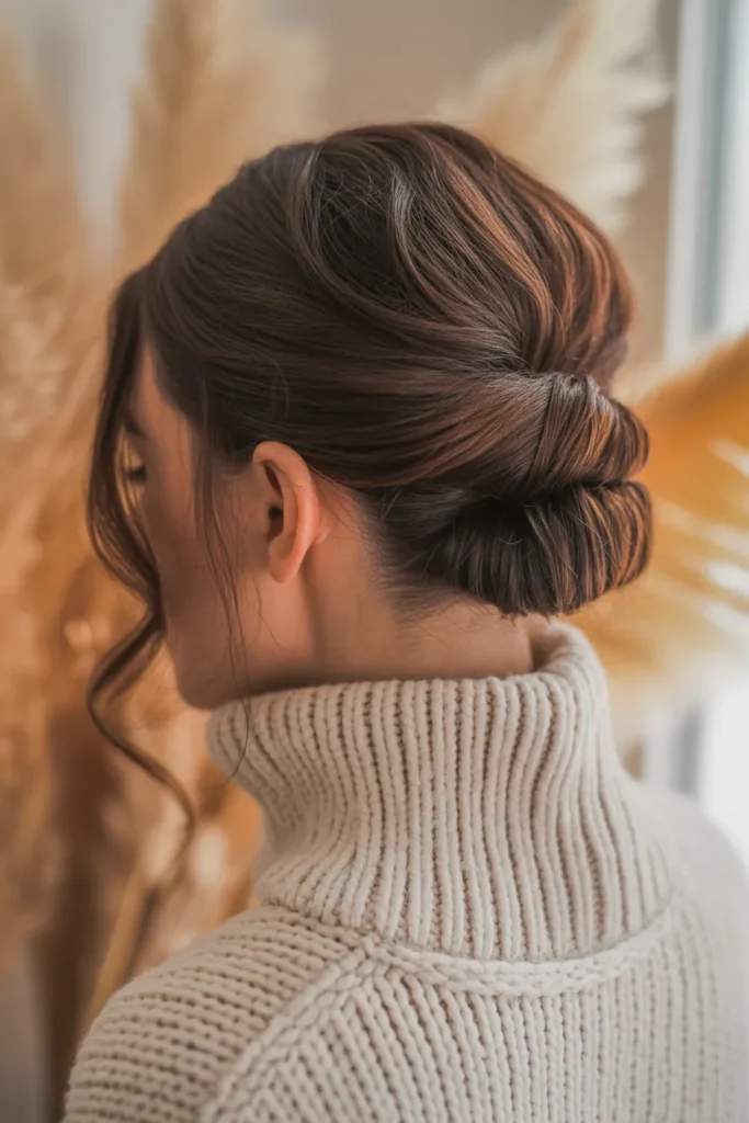Textured French Twist Updo
