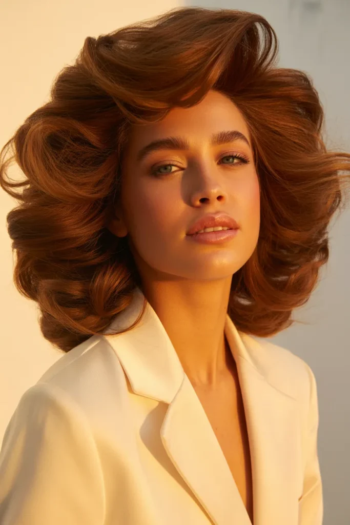 Voluminous 90s Blowout Lob