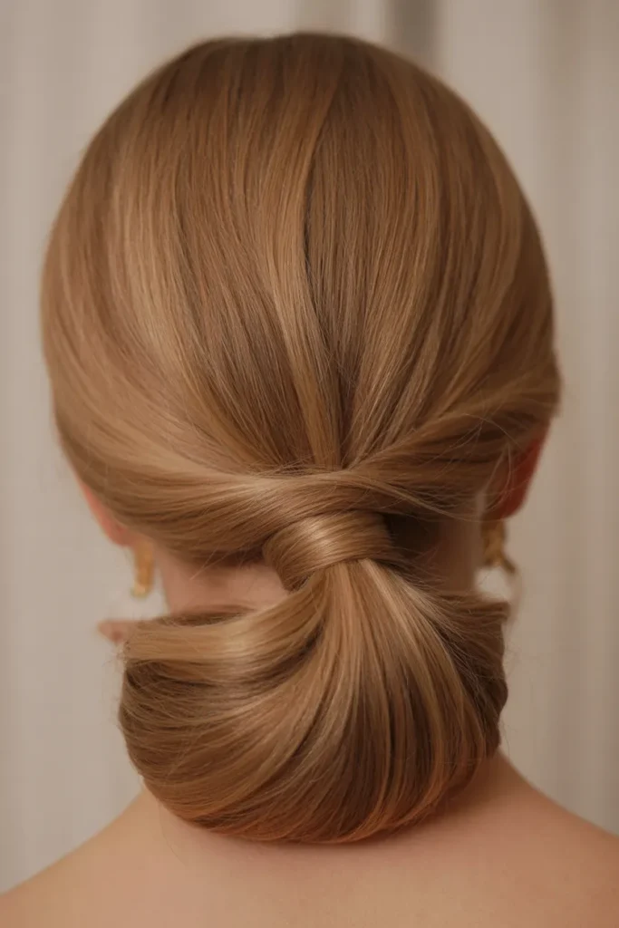 Voluminous Low Ponytail With Twist