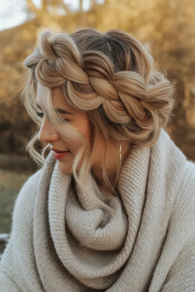 Voluminous Messy Dutch Braid
