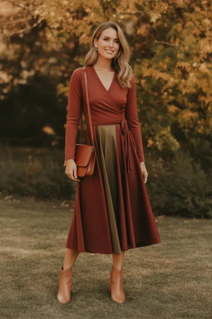 Wrap Midi Dress