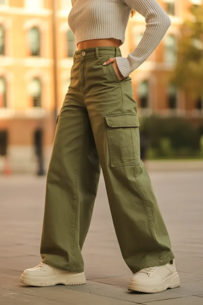 Cropped Cardigan and Cargo