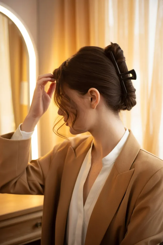French Twist with Hair Claw