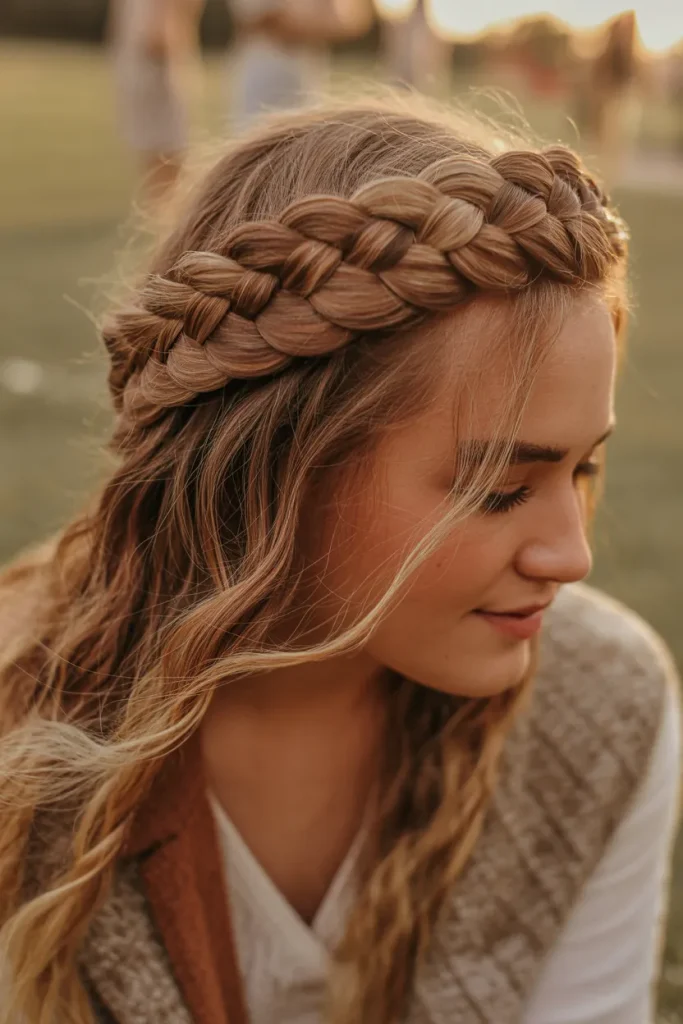 Half Up Dutch Braids