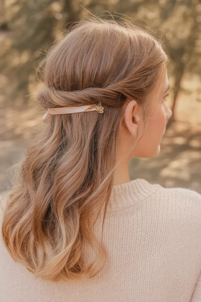 Half Up Twisted Crown