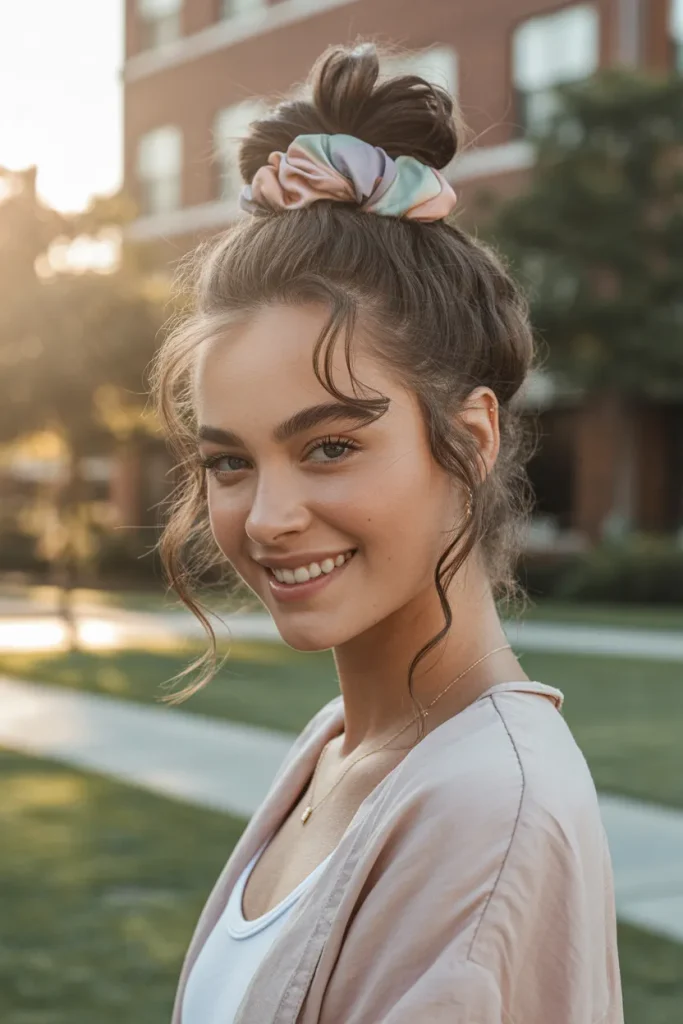 Messy High Topknot