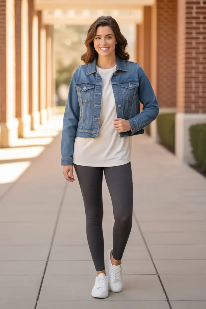 Oversized Denim Jacket Layer