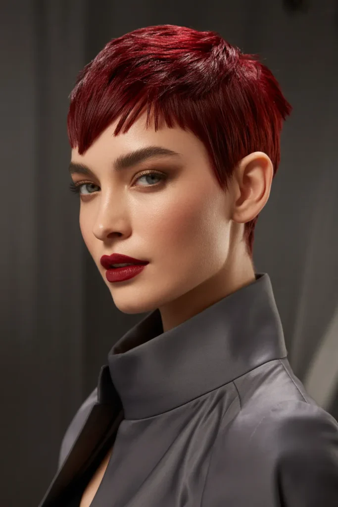 Scarlet Pixie with Undercut