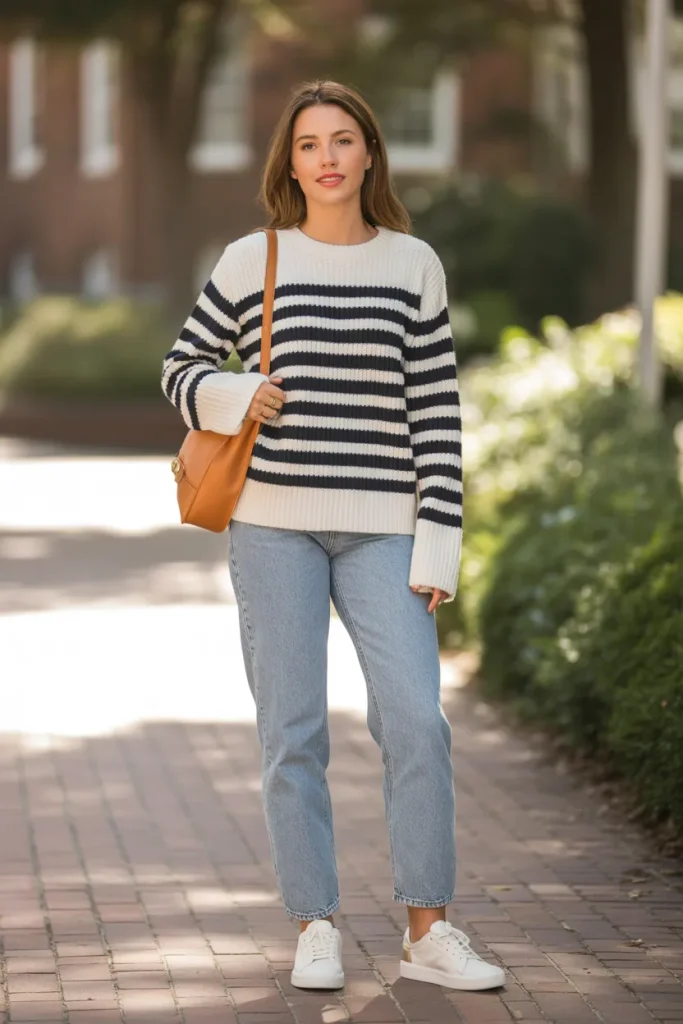 Striped Sweater and Denim